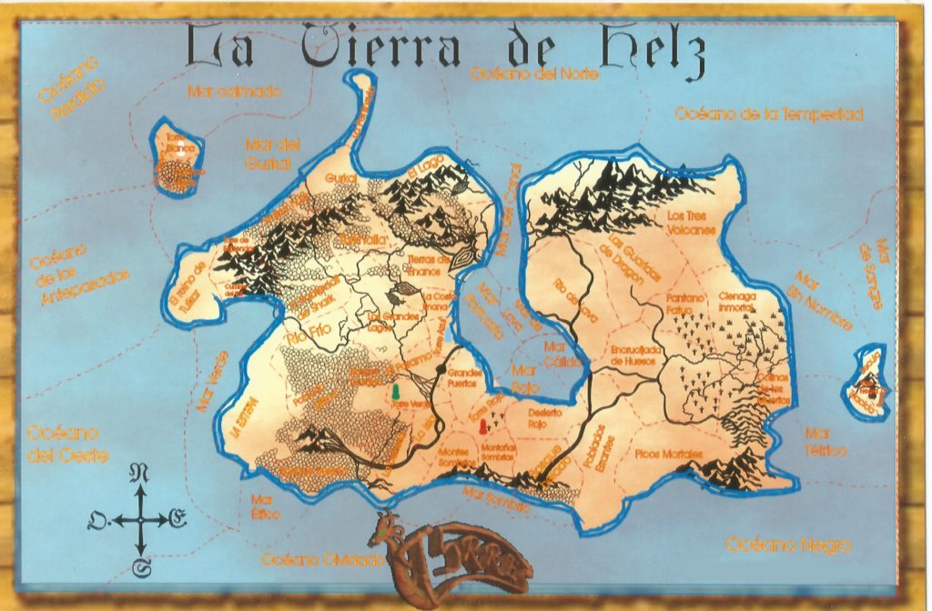 Map of the land of Helz